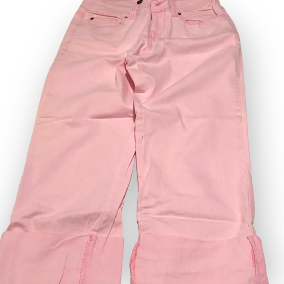 Women Denim Jeans Cropped NYC Pink Size 6 - Picture 3 of 4